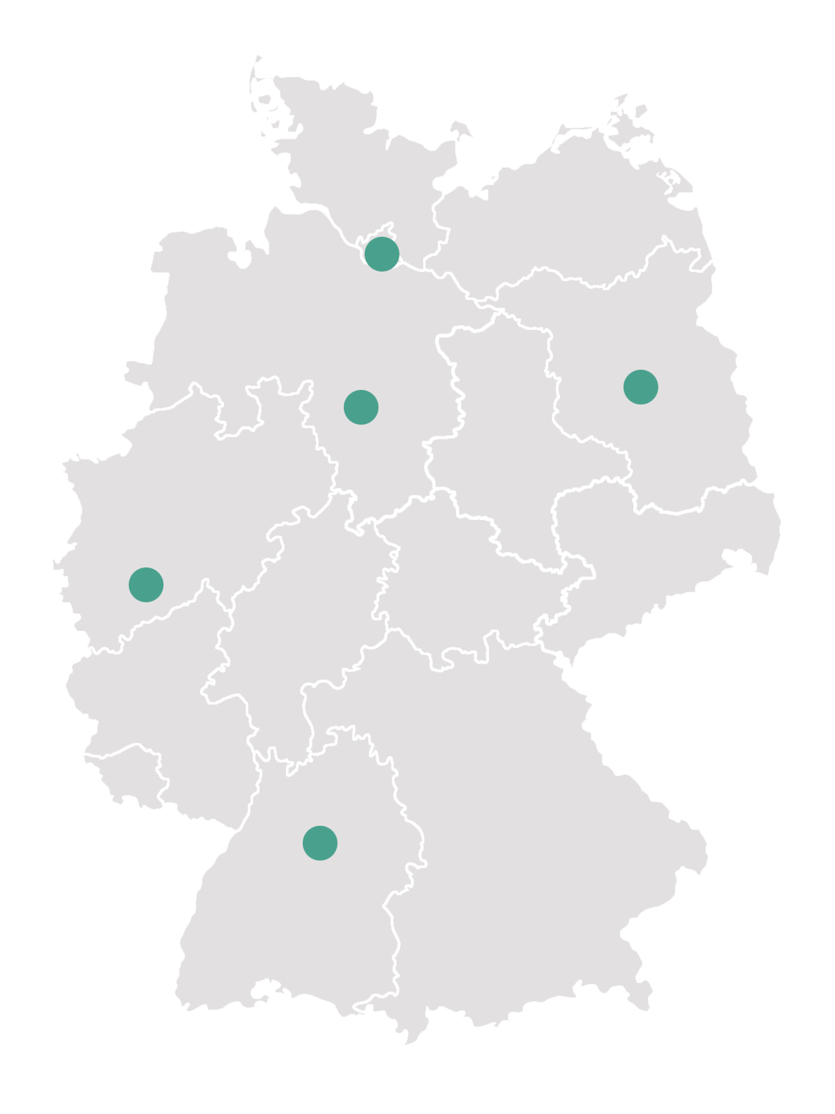 GfdB Standorte in Deutschland